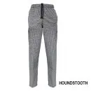 Wholesale men's houndstooth drawstring pants with relaxed fit