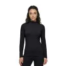 Wholesale women's black long-sleeve turtleneck top
