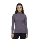 Wholesale women's purple turtleneck long sleeve fitted top