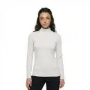 Wholesale women's light gray turtleneck long sleeve shirt