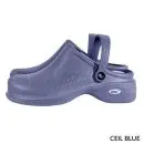 Wholesale ceil blue clog with adjustable heel strap and textured sole