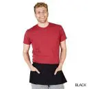 Wholesale men's red heathered t-shirt with black apron skirt