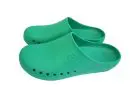 Wholesale turquoise foam clogs with ventilation holes and textured sole detail