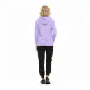 Wholesale women's lavender hoodie with black jogger pants and black sneakers